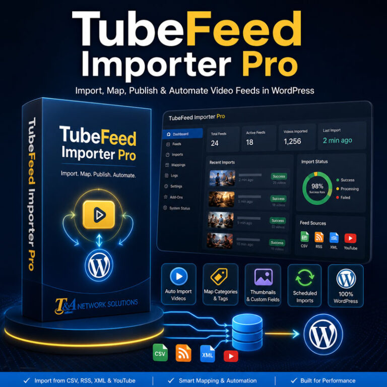 TubeFeed Importer Pro